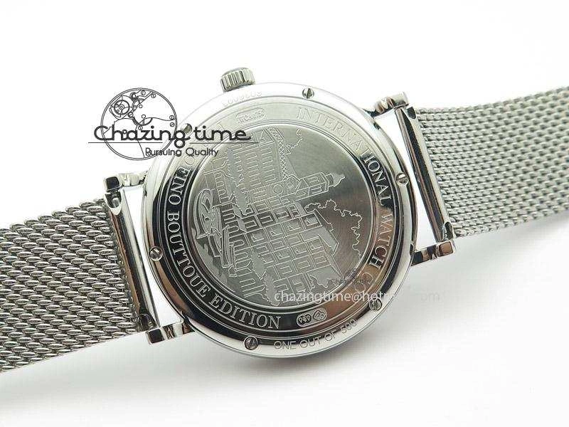 Portofino SCHAFFHAUSEN SS MKF 1:1 Best Edition Blue Dial On Mesh Bracelet A2892