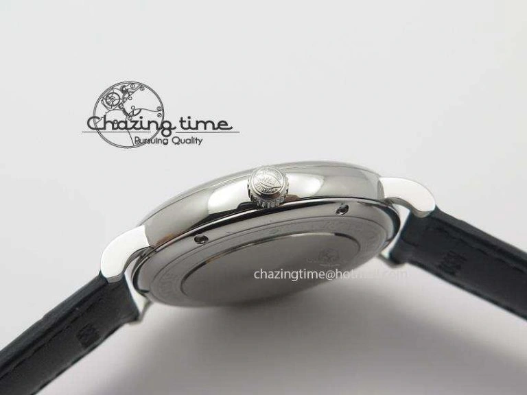 Portofino SCHAFFHAUSEN SS MKF 1:1 V2 Best Edition Black Dial On Black Leather Strap A2892