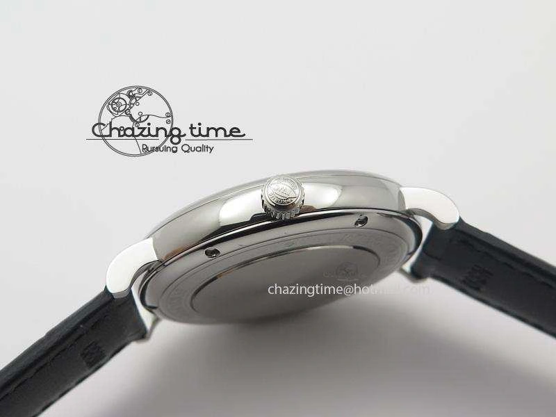 Portofino SCHAFFHAUSEN SS MKF 1:1 V2 Best Edition Black Dial On Black Leather Strap A2892