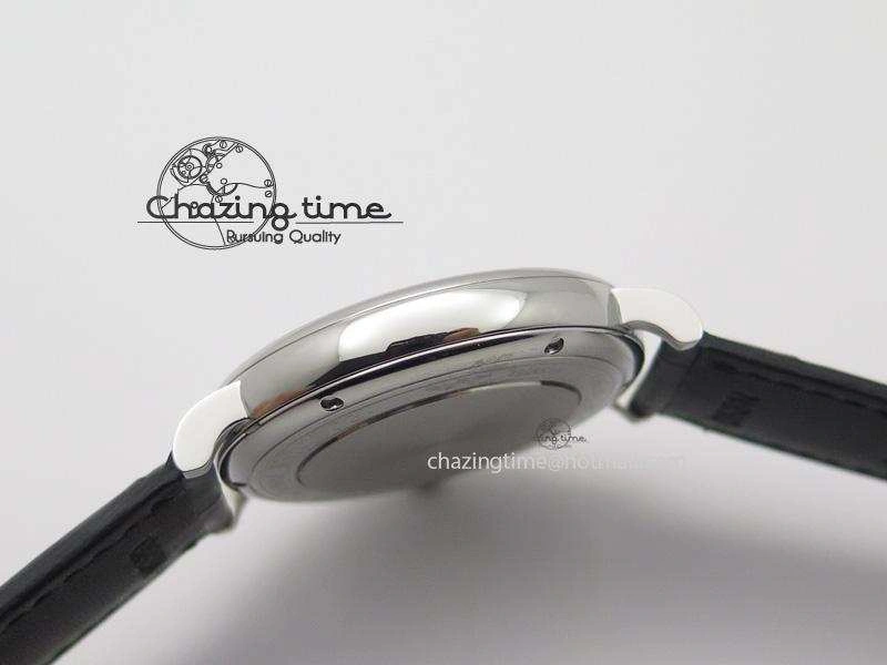 Portofino SCHAFFHAUSEN SS MKF 1:1 V2 Best Edition Black Dial On Black Leather Strap A2892