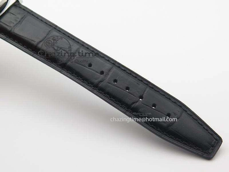 Portofino SCHAFFHAUSEN SS MKF 1:1 V2 Best Edition Black Dial On Black Leather Strap A2892