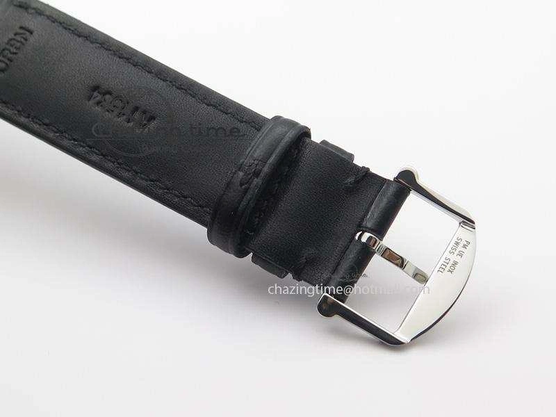 Portofino SCHAFFHAUSEN SS MKF 1:1 V2 Best Edition Black Dial On Black Leather Strap A2892