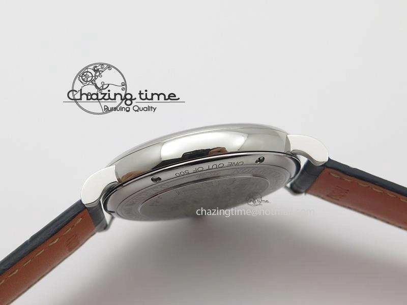 Portofino SCHAFFHAUSEN SS MKF 1:1 V2 Best Edition Blue Dial On Black Leather Strap A2892