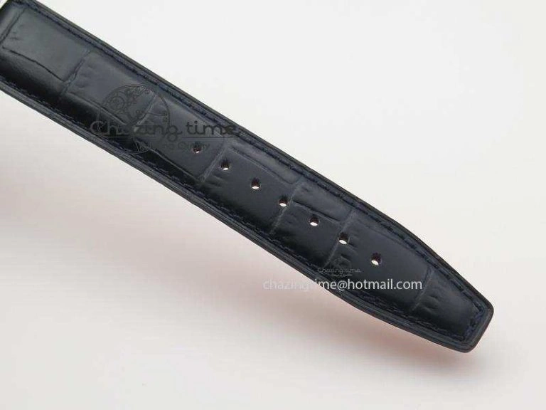 Portofino SCHAFFHAUSEN SS MKF 1:1 V2 Best Edition Blue Dial On Black Leather Strap A2892