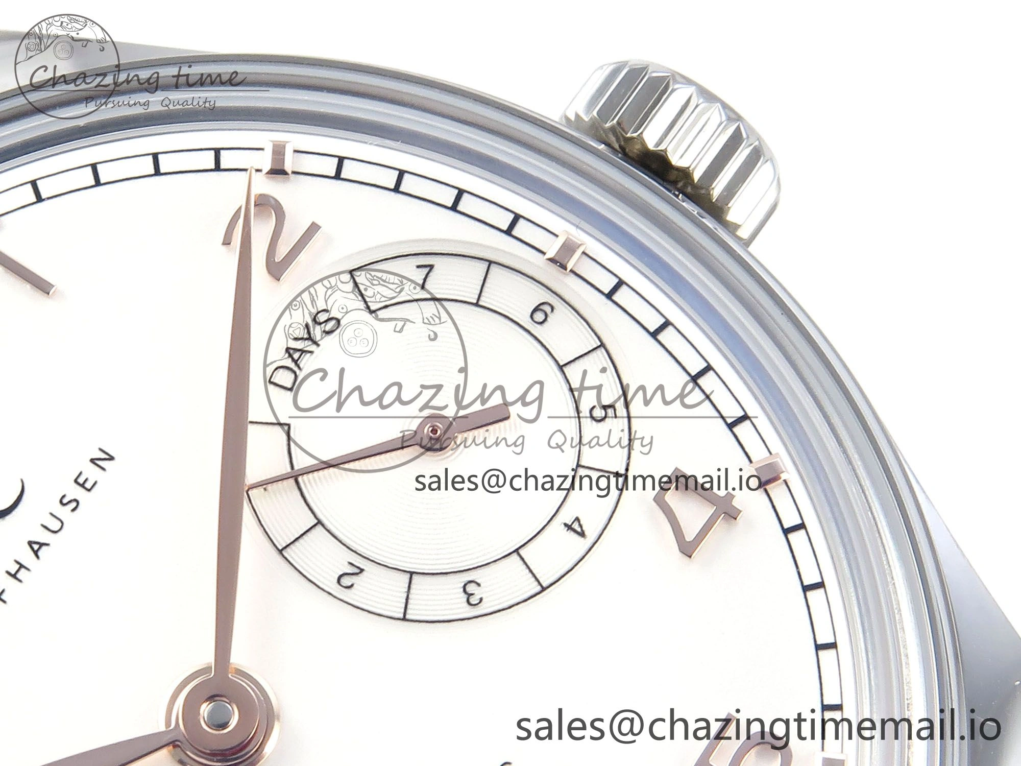 Portugieser Auto IWC0562A APSF 1:1 Best Edition White RG Dial on SS Bracelet A52010