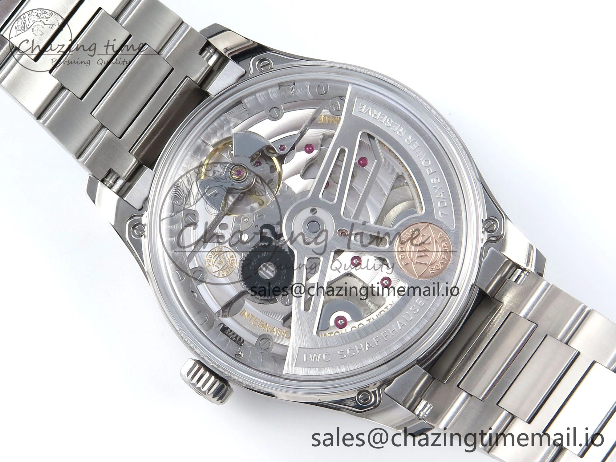 Portugieser Auto IWC0562C APSF 1:1 Best Edition White Blue Dial on SS Bracelet A52010