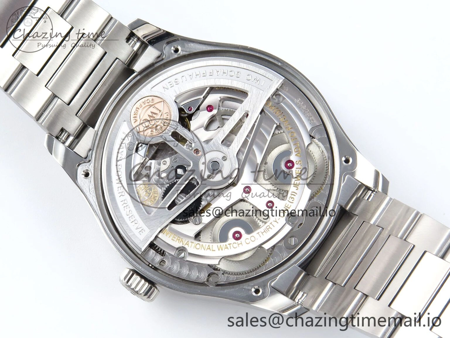 Portugieser Auto IWC0562C APSF 1:1 Best Edition White Blue Dial on SS Bracelet A52010