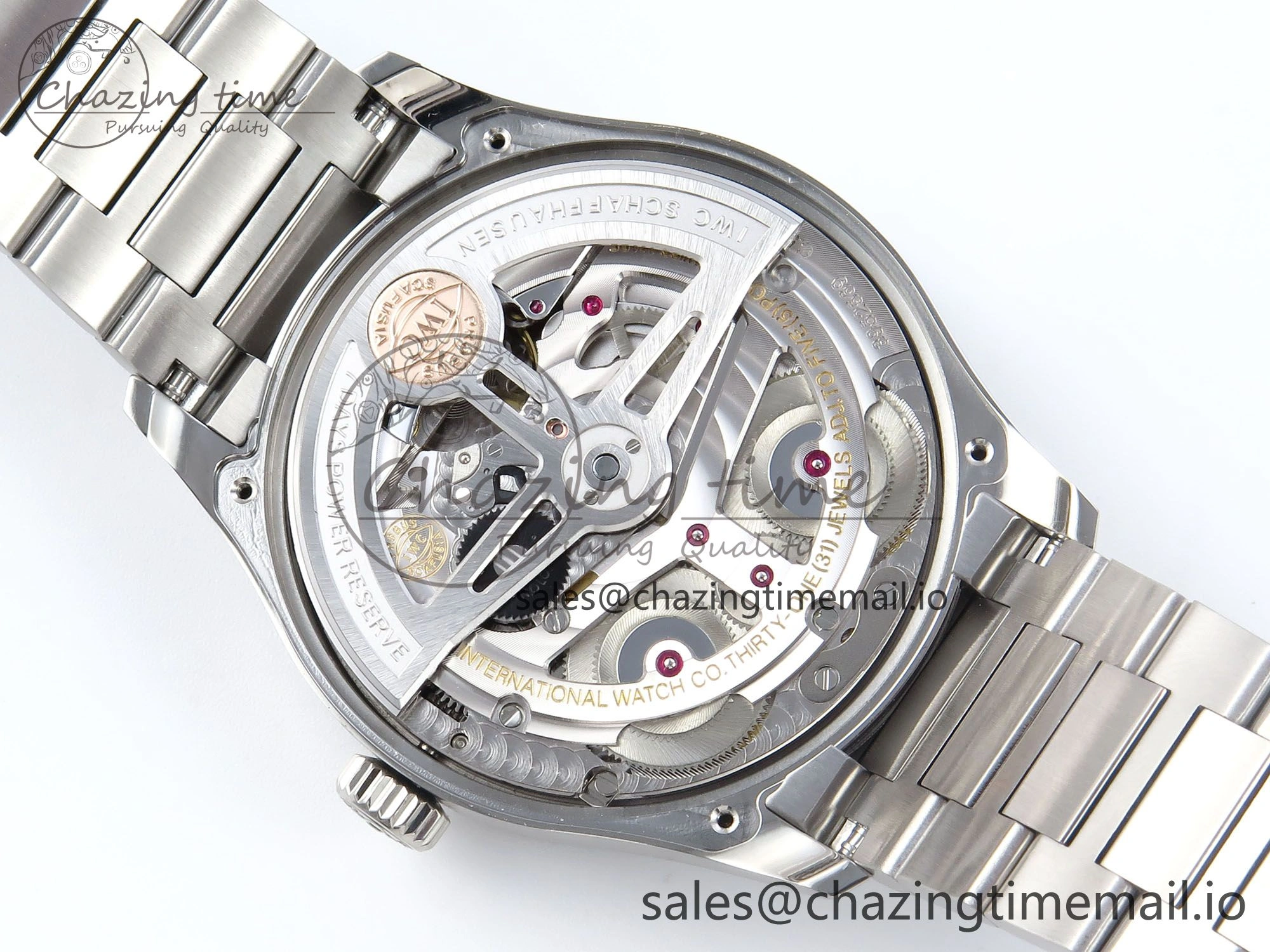 Portugieser Auto IWC0562C APSF 1:1 Best Edition White Blue Dial on SS Bracelet A52010