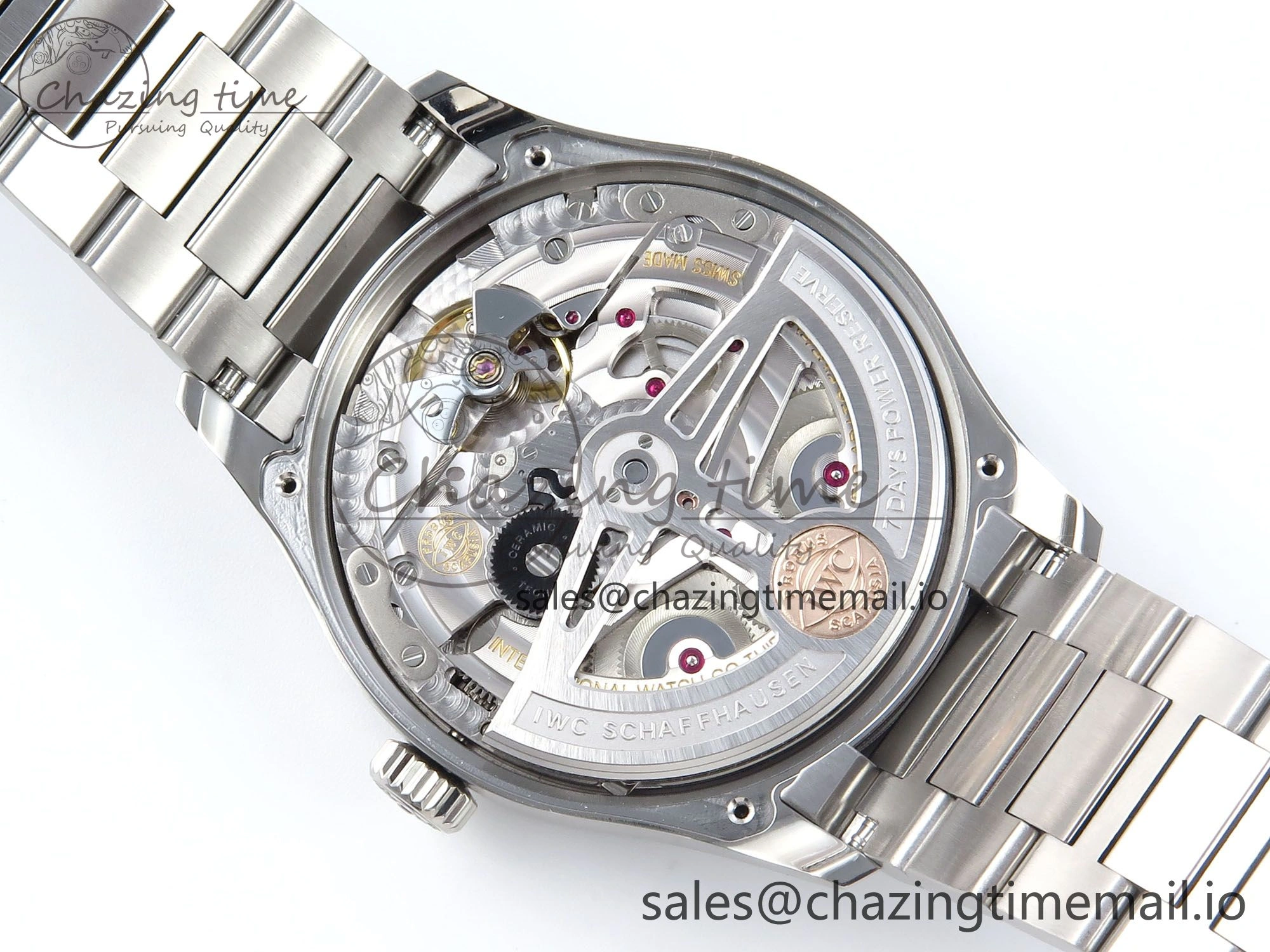 Portugieser Auto IWC0562C APSF 1:1 Best Edition White Blue Dial on SS Bracelet A52010