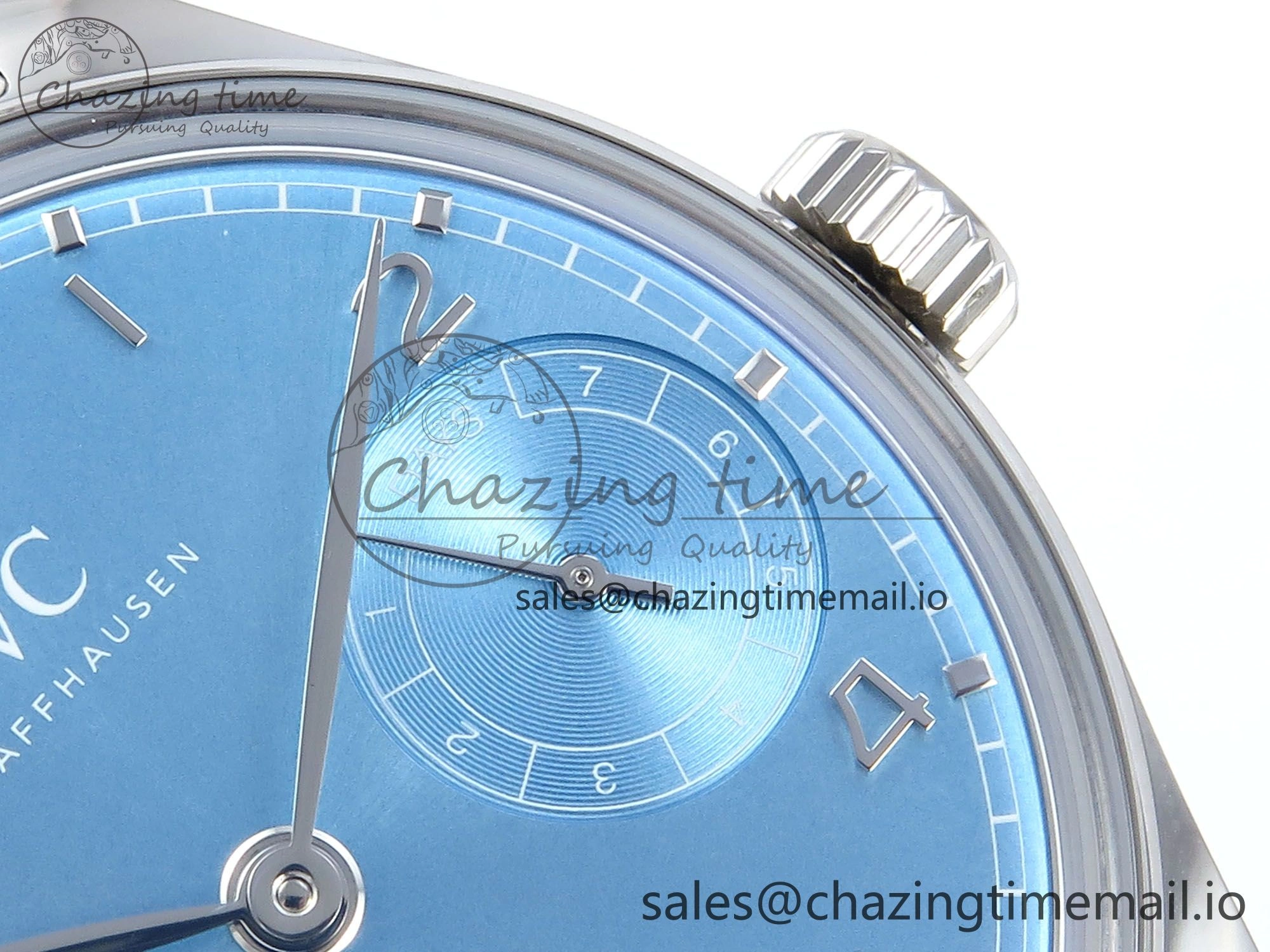 Portugieser Auto IWC0562D APSF 1:1 Best Edition Light Blue Dial on SS Bracelet A52010