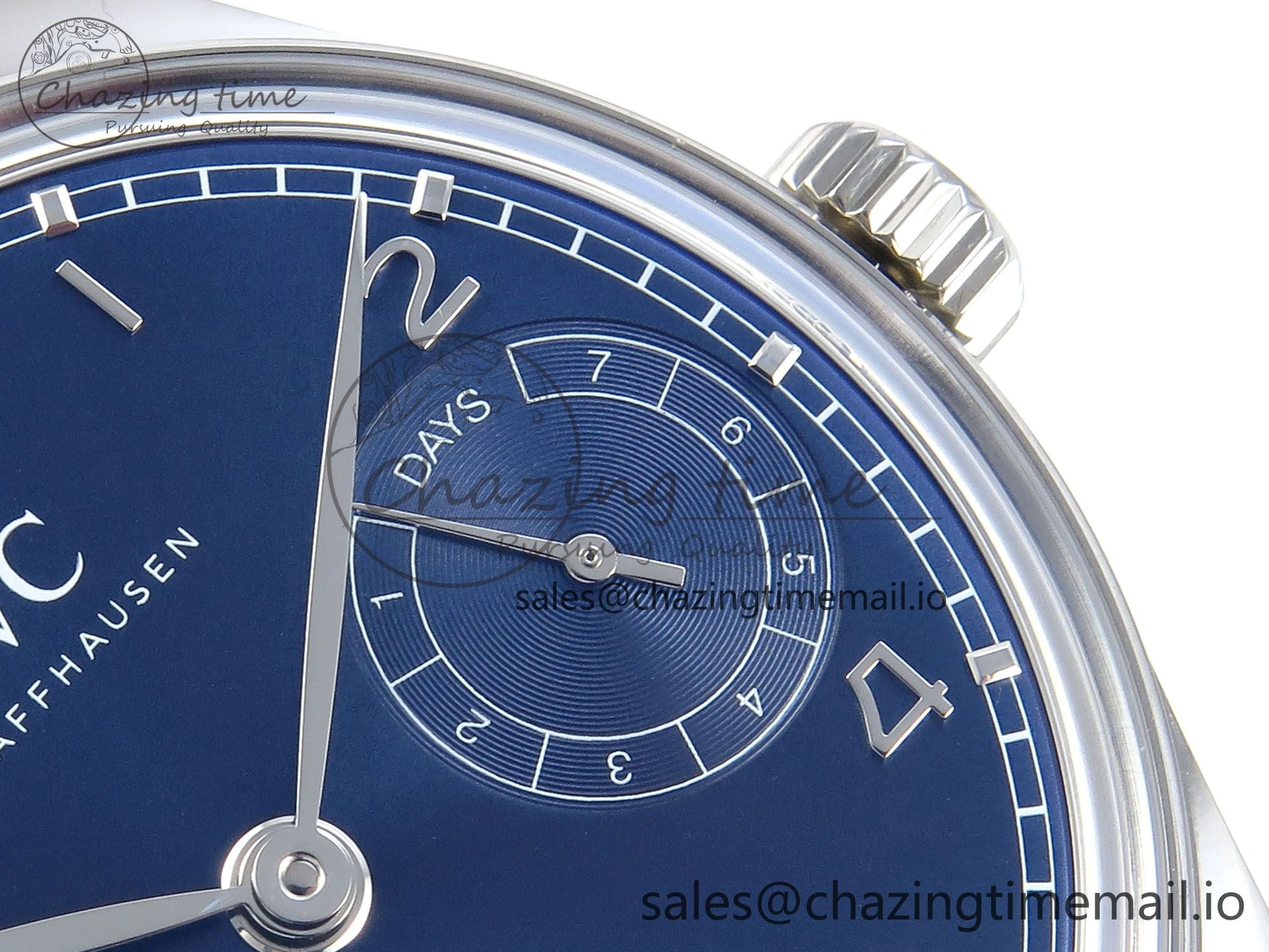 Portugieser Auto IWC0562E APSF 1:1 Best Edition Blue Dial on SS Bracelet A52010
