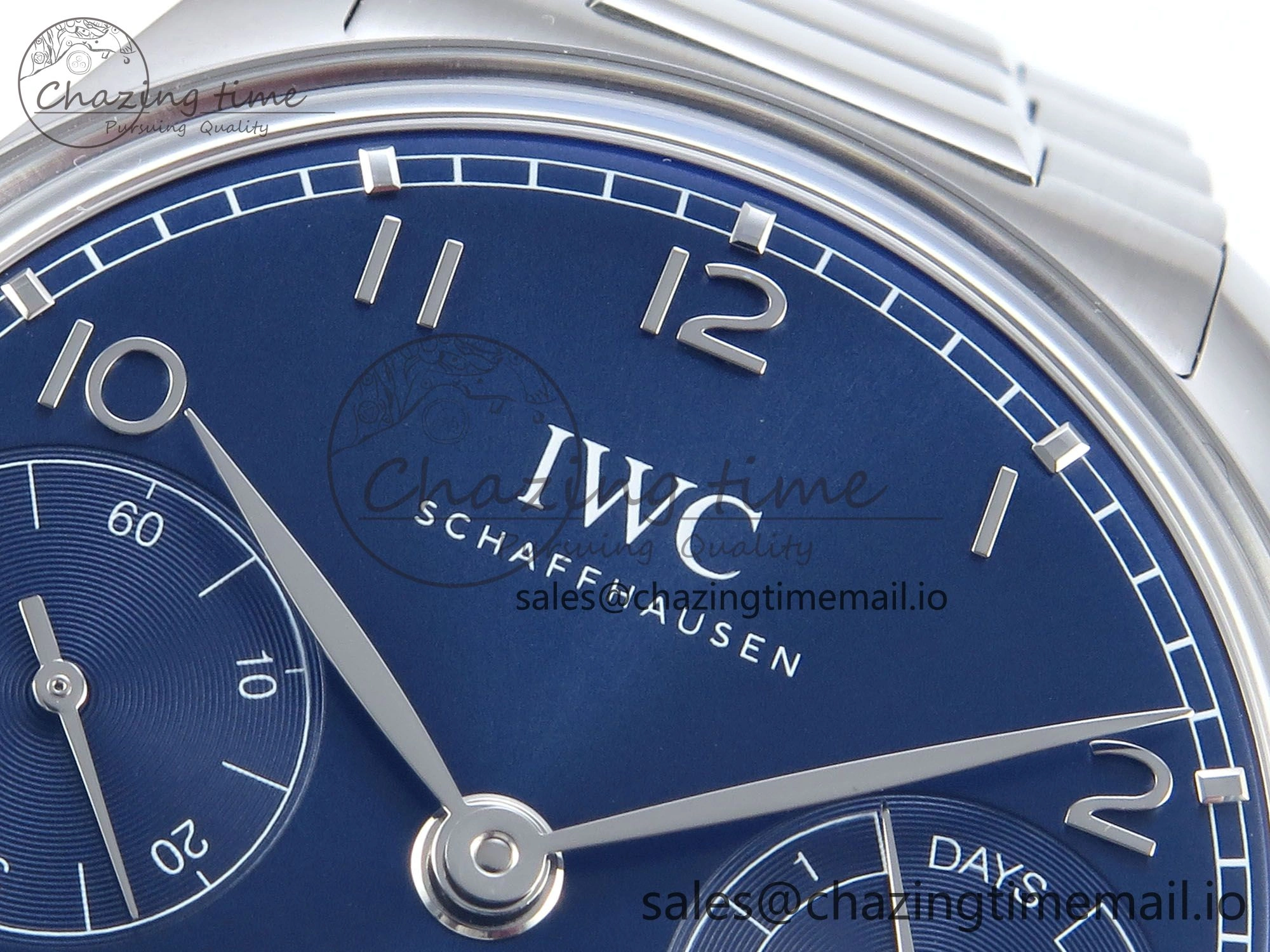 Portugieser Auto IWC0562E APSF 1:1 Best Edition Blue Dial on SS Bracelet A52010
