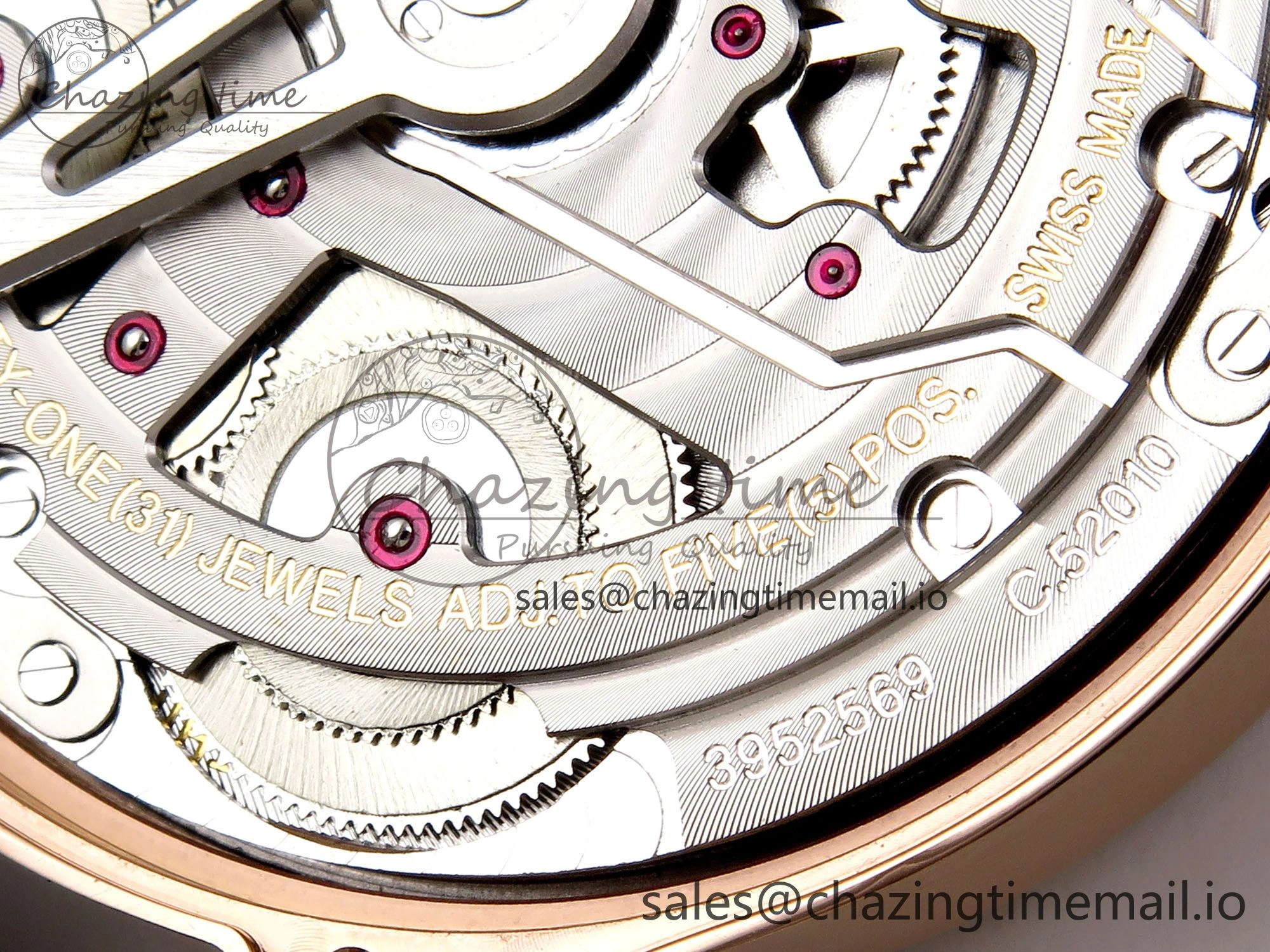 Portugieser Automatic 42mm RG APSF 1:1 Best Edition Black Dial on Black Leather Strap A52010