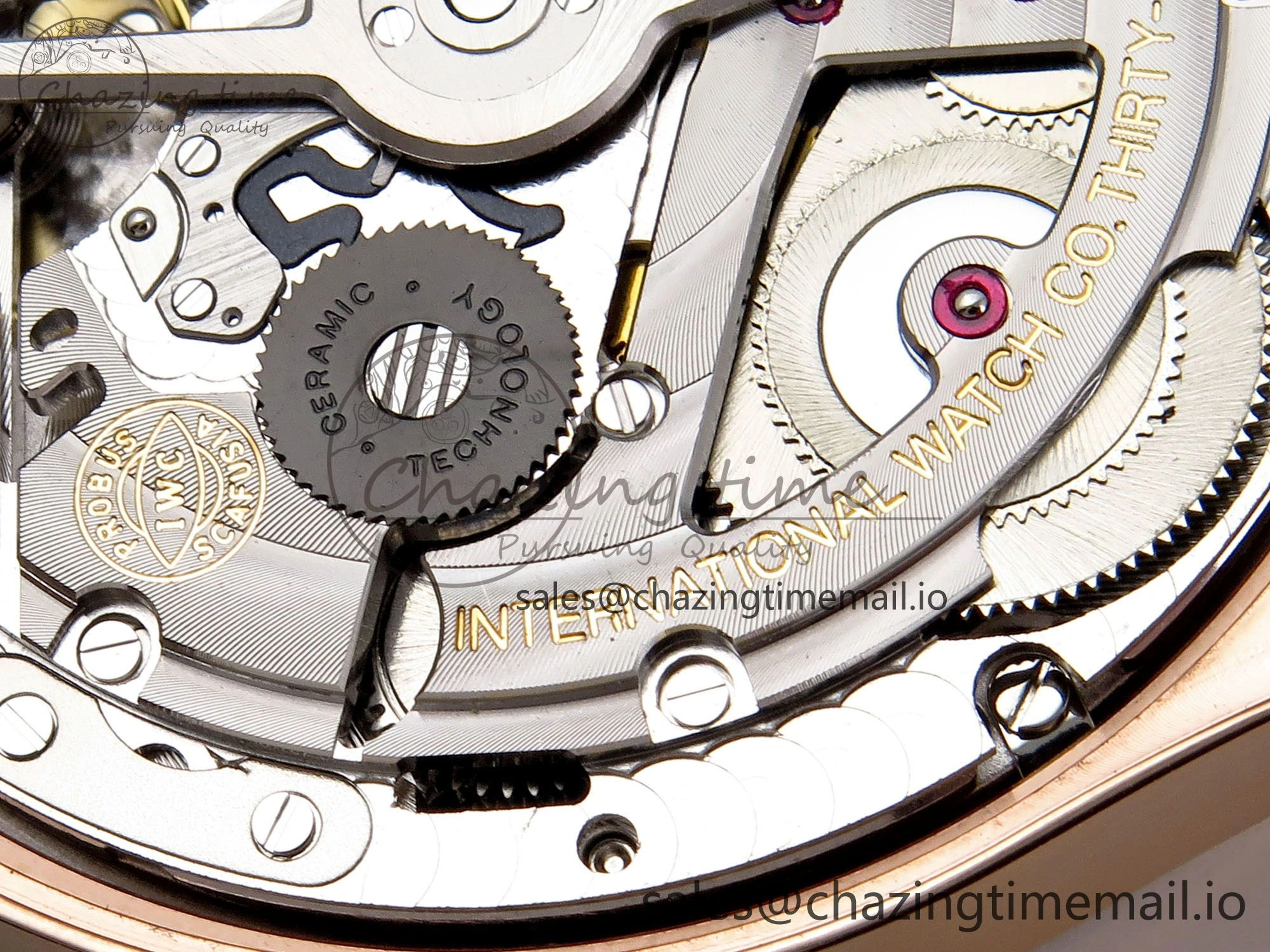 Portugieser Automatic 42mm RG APSF 1:1 Best Edition Black Dial on Black Leather Strap A52010