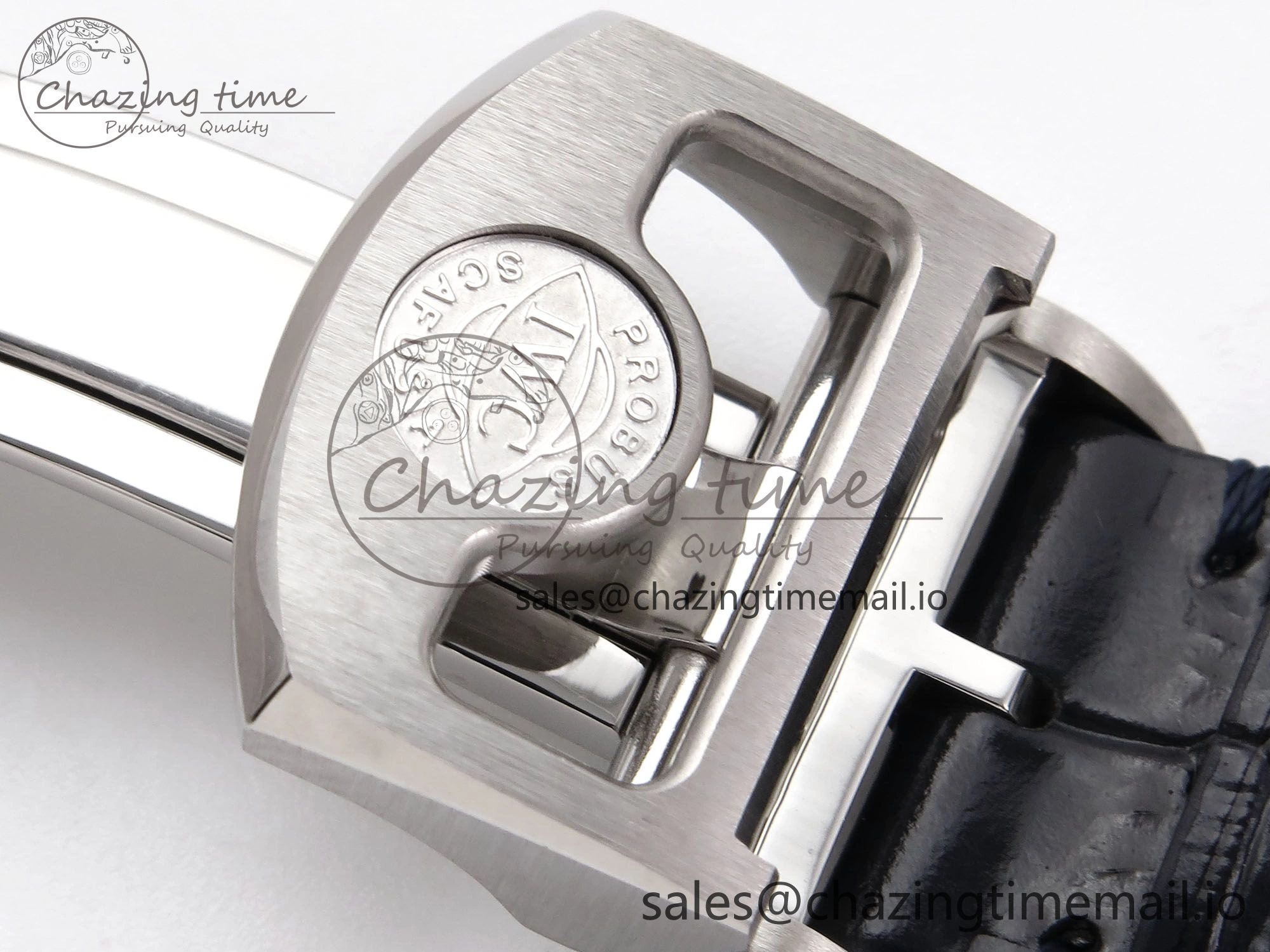 Portugieser Automatic 42mm SS APSF 1:1 Best Edition White Dial Blue Marker on Blue Leather Strap A52010