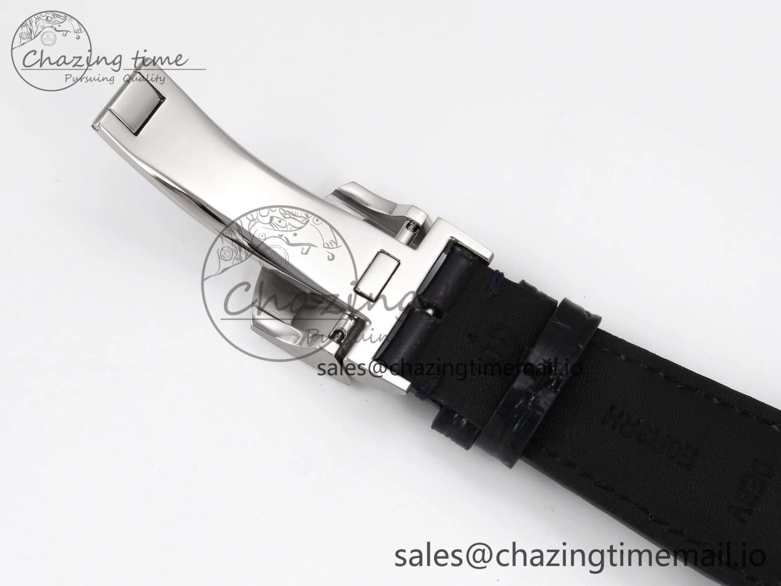Portugieser Automatic 42mm SS APSF 1:1 Best Edition White Dial Blue Marker on Blue Leather Strap A52010