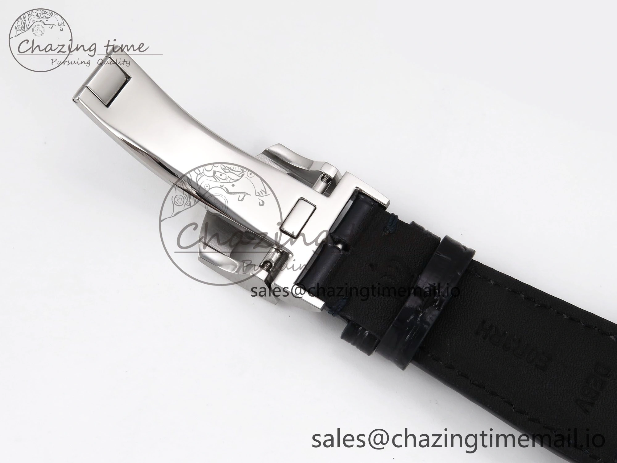 Portugieser Automatic 42mm SS APSF 1:1 Best Edition White Dial Blue Marker on Blue Leather Strap A52010
