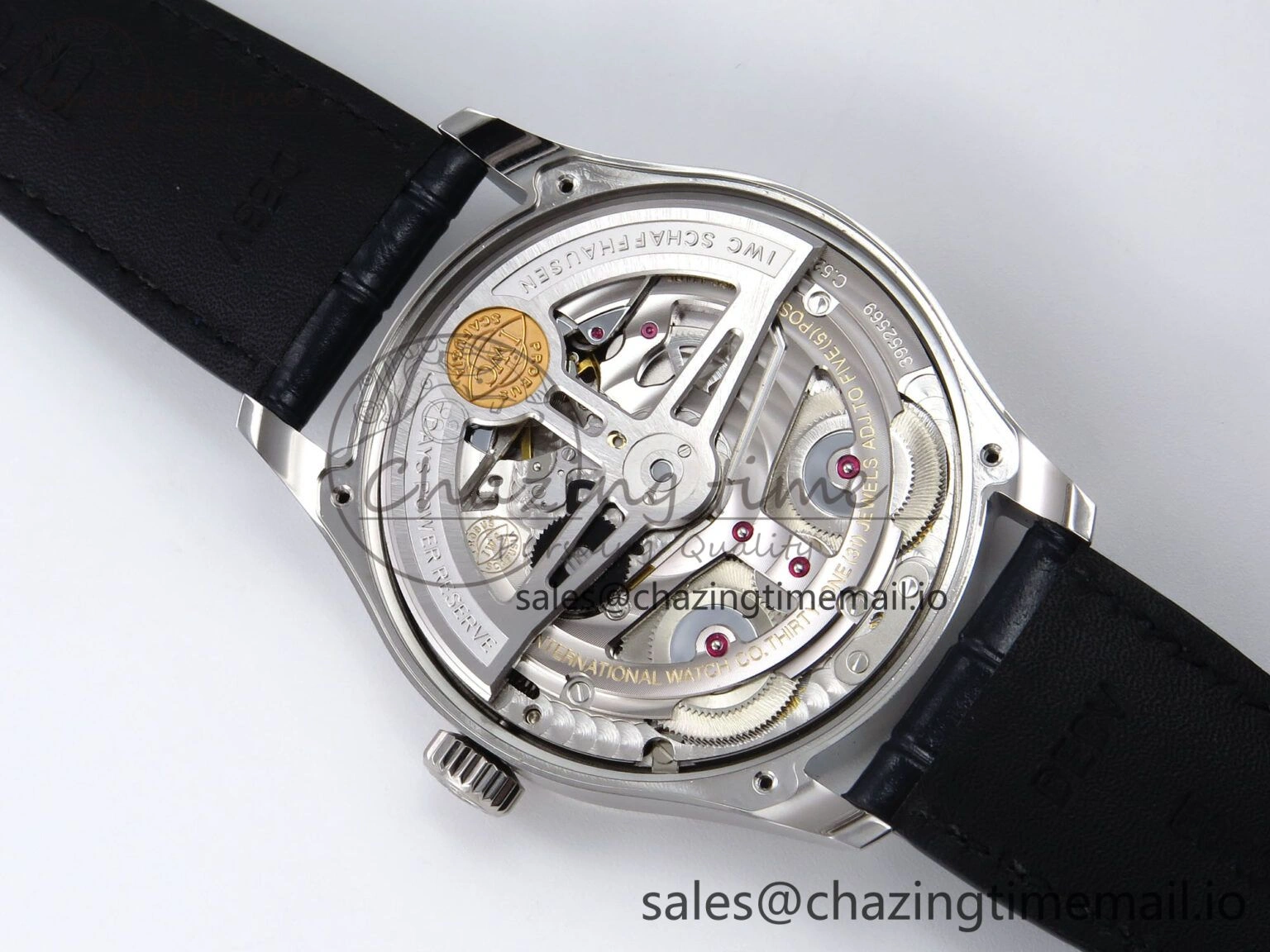 Portugieser Automatic 42mm SS APSF 1:1 Best Edition White Dial Blue Marker on Blue Leather Strap A52010
