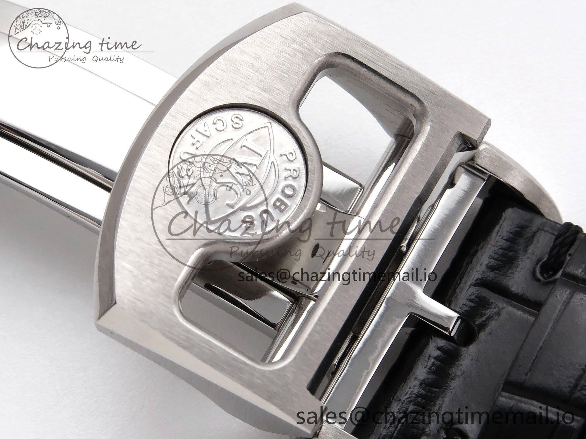 Portugieser Automatic SS IW501705 APSF 1:1 Best Edition RG Dial on Black Leather Strap A52011