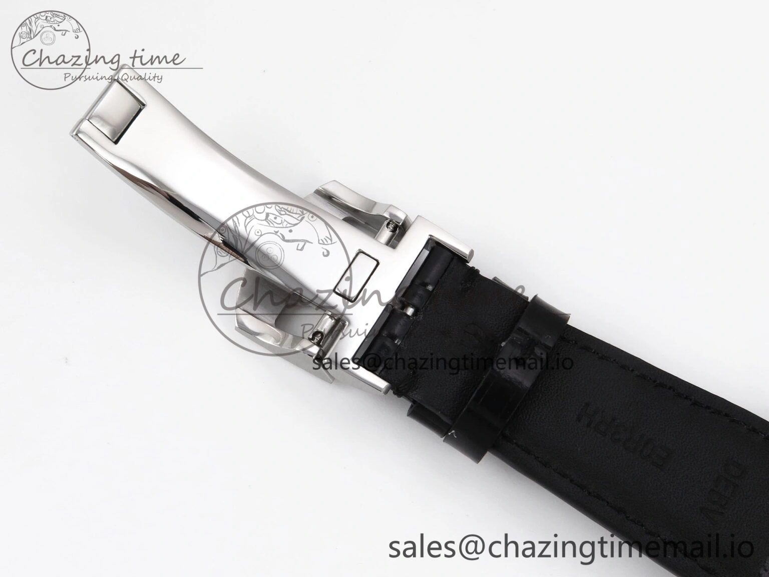 Portugieser Automatic SS IW501705 APSF 1:1 Best Edition RG Dial on Black Leather Strap A52011