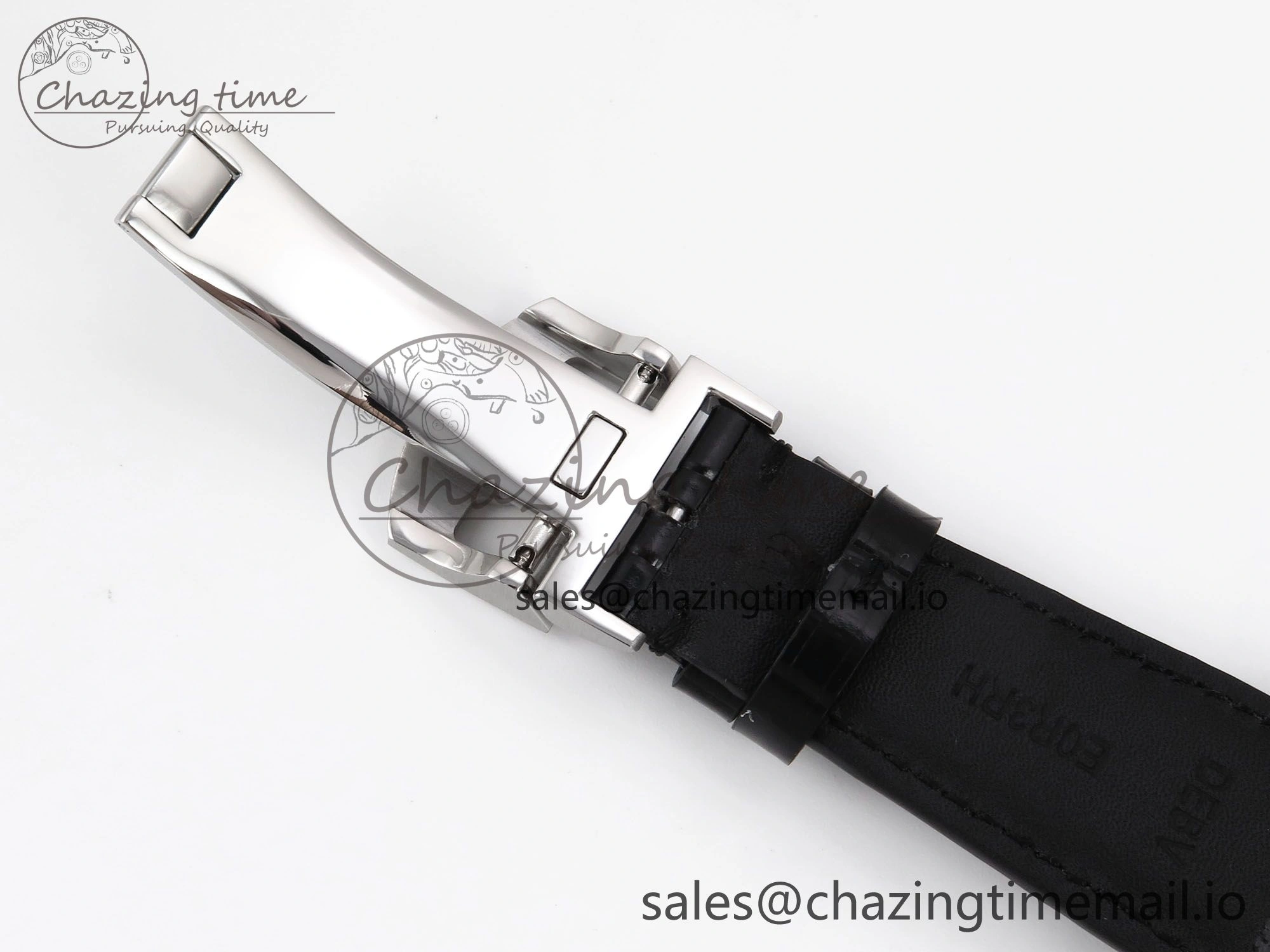 Portugieser Automatic SS IW501705 APSF 1:1 Best Edition RG Dial on Black Leather Strap A52011