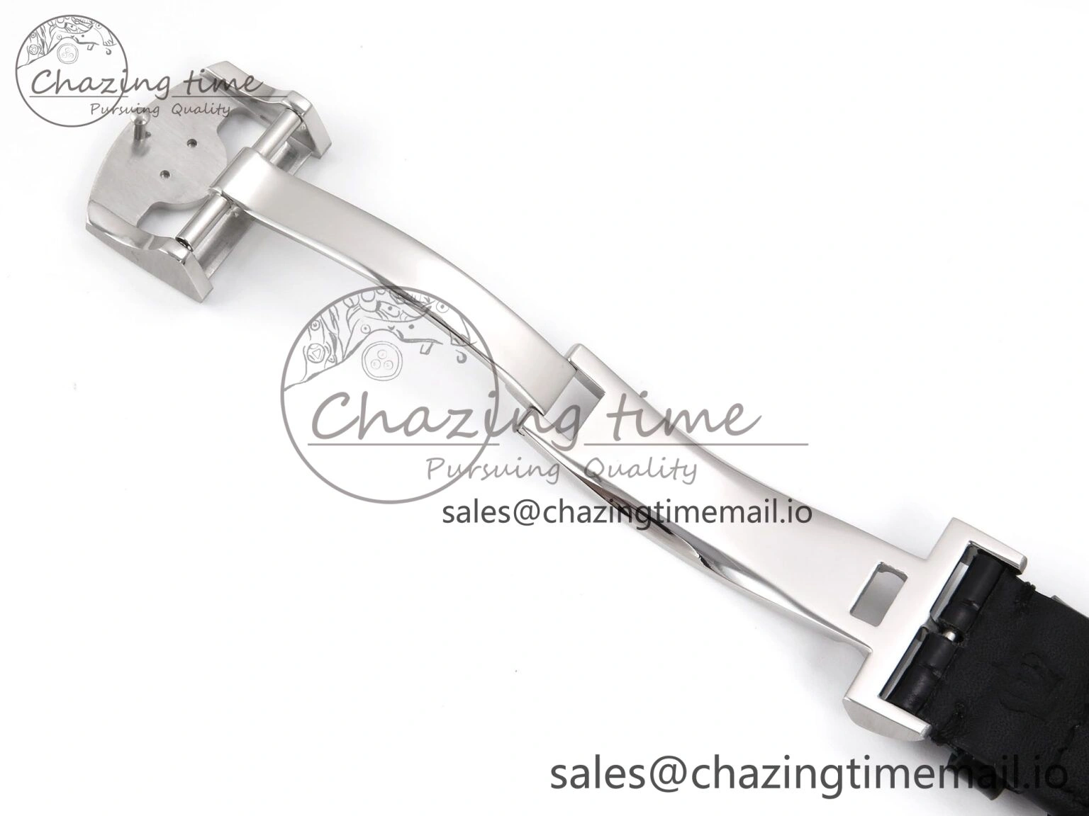 Portugieser Automatic SS IW501705 APSF 1:1 Best Edition RG Dial on Black Leather Strap A52011
