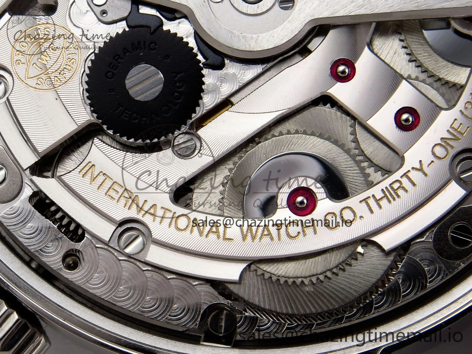 Portugieser Automatic SS IW501708 APSF 1:1 Best Edition Light Blue Dial on Gray Leather Strap A52011