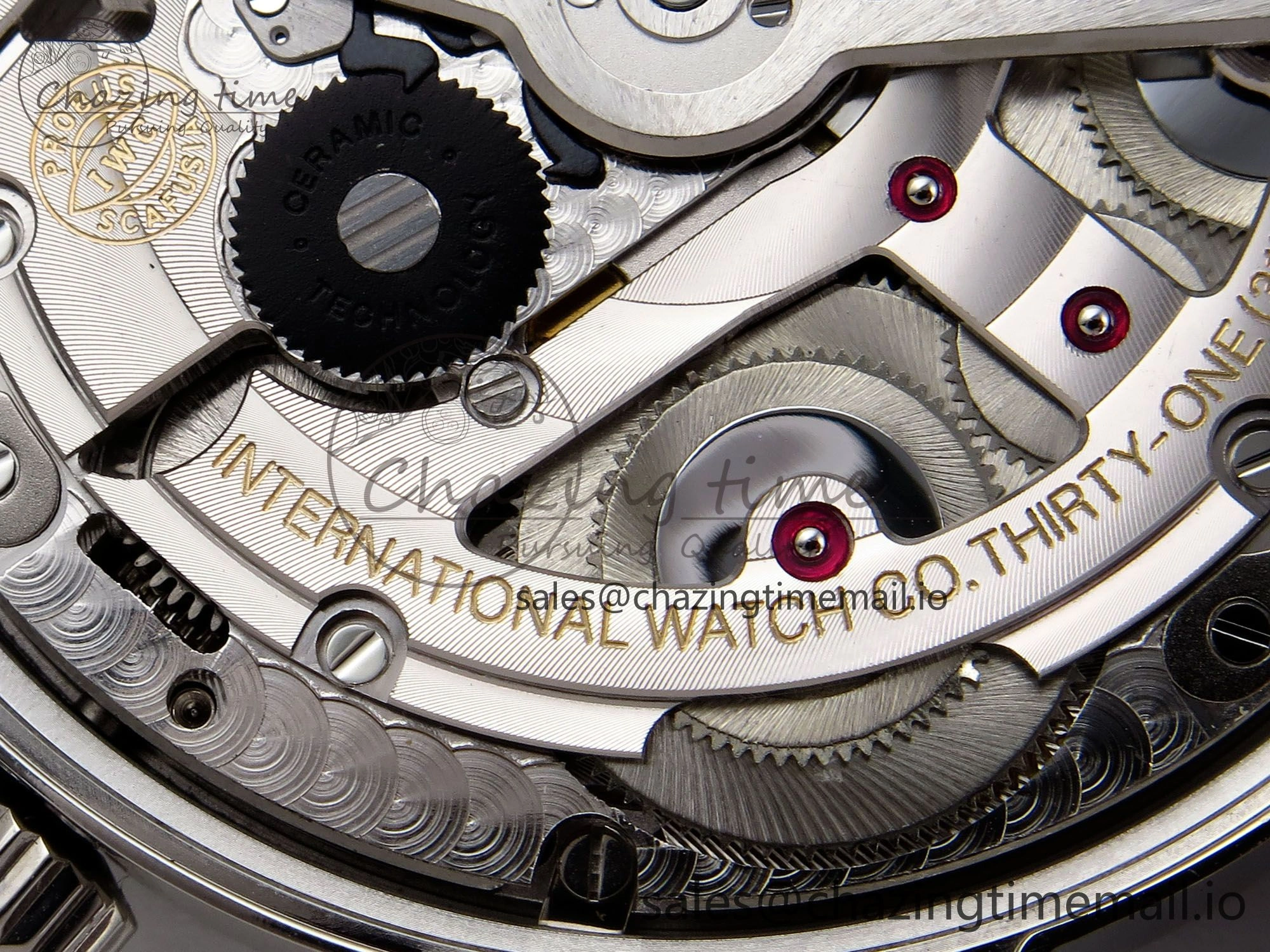 Portugieser Automatic SS IW501708 APSF 1:1 Best Edition Light Blue Dial on Gray Leather Strap A52011