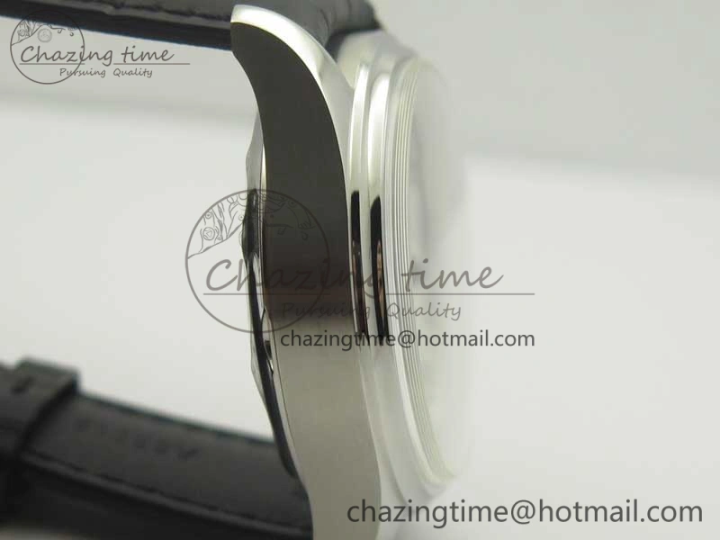 Portugieser Chrono Classic 42 IW390302 ZF 1:1 Best Edition White Dial Blue Markers on Black Leather Strap A7750