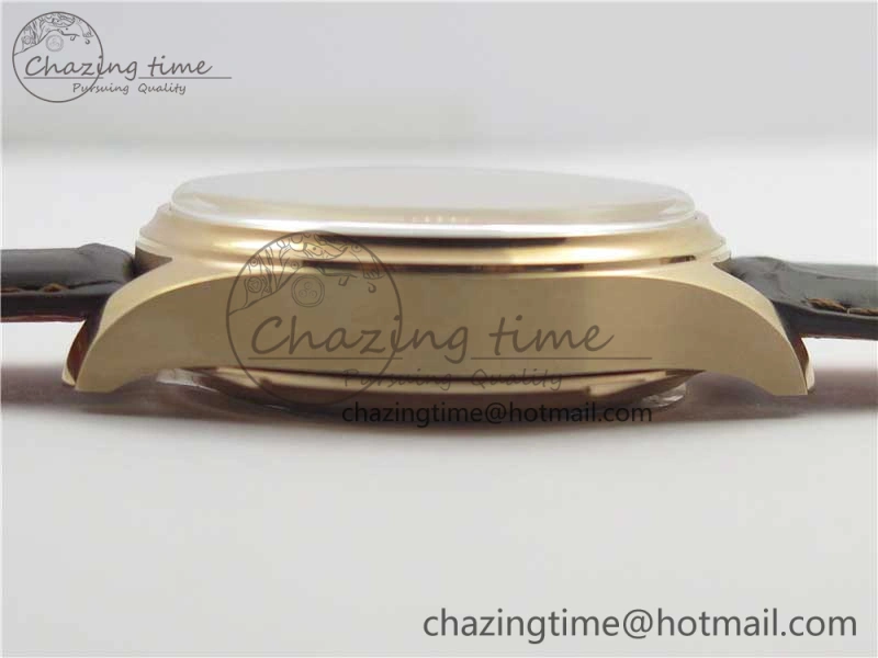 Portugieser Chrono Classic 42 IW390406 RG ZF 1:1 Best Edition Blue Dial on Brown Leather Strap A7750