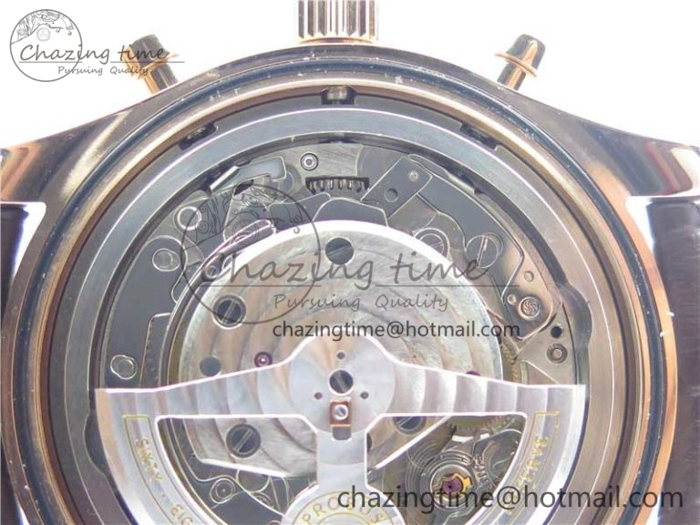 Portugieser Chrono Classic 42 IW390406 RG ZF 1:1 Best Edition Blue Dial on Brown Leather Strap A7750