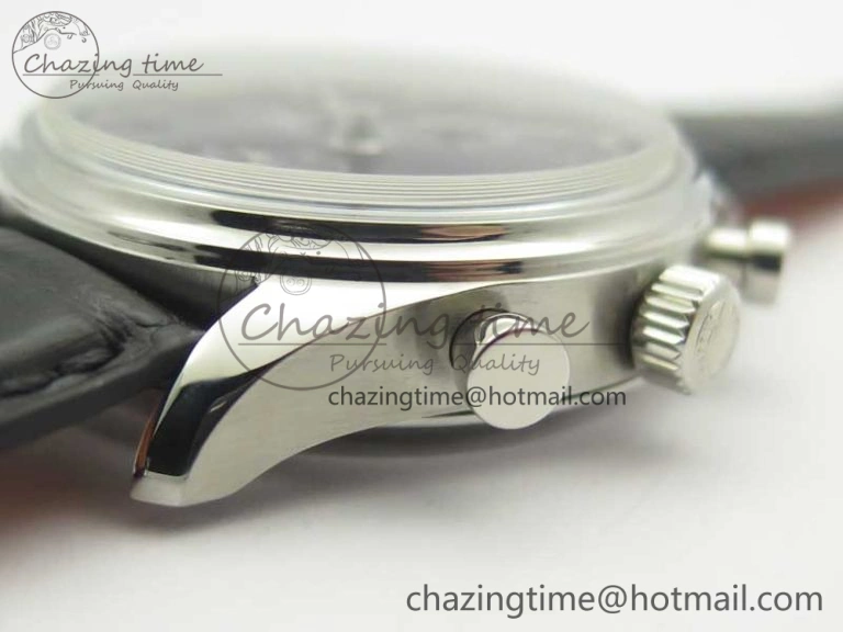 Portugieser Chrono Classic 42 IW390406 ZF 1:1 Best Edition Blue Dial on Black Leather Strap A7750