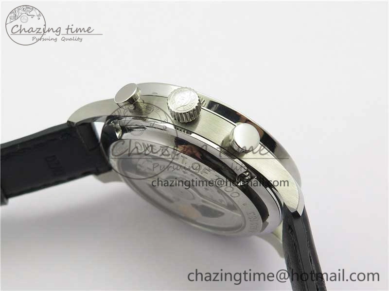 Portugieser Chronograph Edition 150 Years IW371601 ZF 1:1 Best Edition Blue Dial on Black Leather Strap A7750 (Slim Movement)