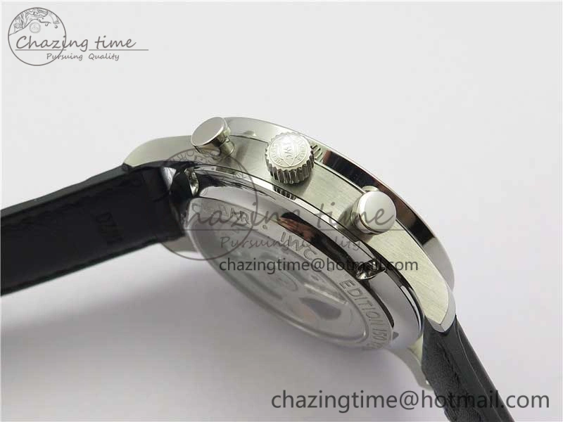 Portugieser Chronograph Edition “150 Years” IW371602 ZF 1:1 Best Edition White Dial on Black Leather Strap A7750 (Slim Movement)