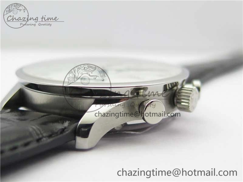 Portugieser Chronograph Edition “150 Years” IW371602 ZF 1:1 Best Edition White Dial on Black Leather Strap A7750 (Slim Movement)