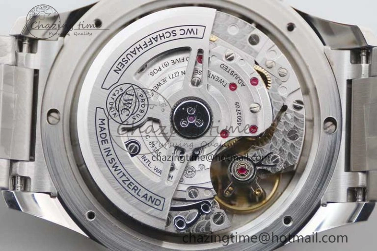 Portugieser Chronograph IW371615 ZF Best Edition Green Dial on SS Bracelet A7750 (Slim Movement)