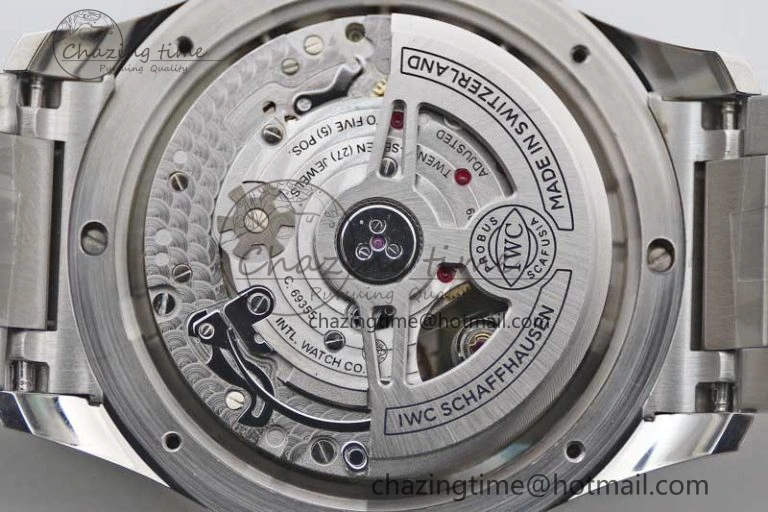 Portugieser Chronograph IW371615 ZF Best Edition Green Dial on SS Bracelet A7750 (Slim Movement)
