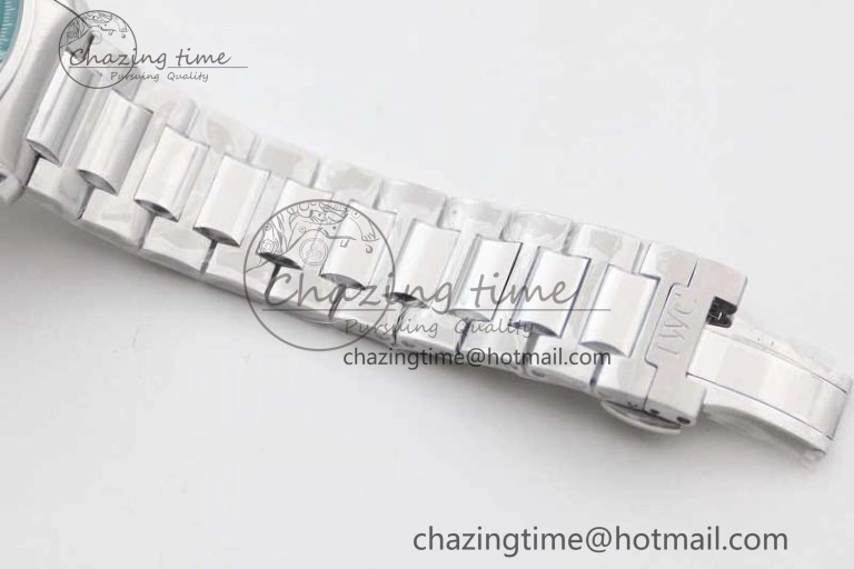 Portugieser Chronograph IW371615 ZF Best Edition Green Dial on SS Bracelet A7750 (Slim Movement)