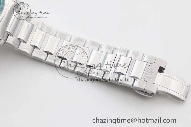 Portugieser Chronograph IW371615 ZF Best Edition Green Dial on SS Bracelet A7750 (Slim Movement)