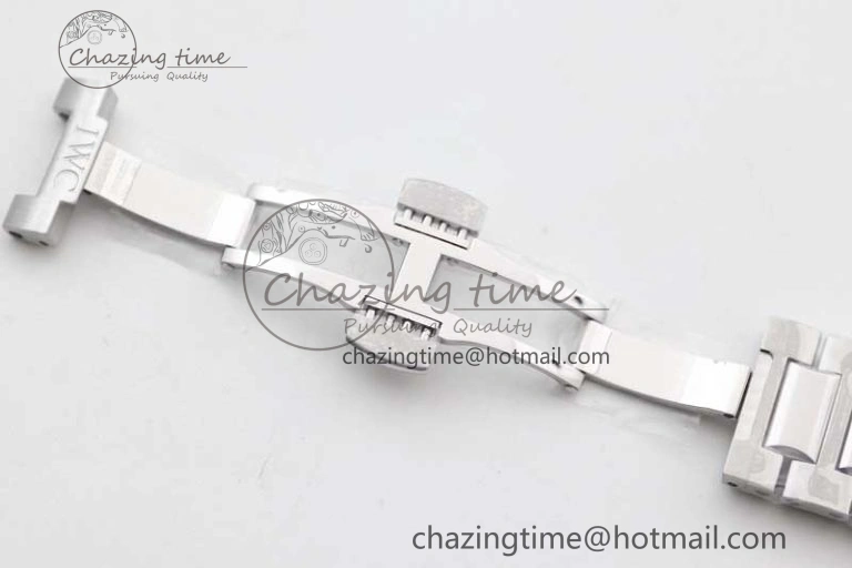 Portugieser Chronograph IW371615 ZF Best Edition Green Dial on SS Bracelet A7750 (Slim Movement)