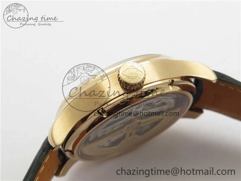 Portugieser Perpetual Calendar IW503302 RG V9F 1:1 Best Edition Gray Dial on Black Leather Strap A52615