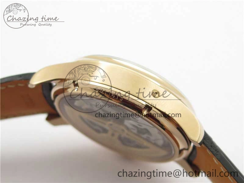 Portugieser Perpetual Calendar IW503302 RG V9F 1:1 Best Edition Gray Dial on Black Leather Strap A52615