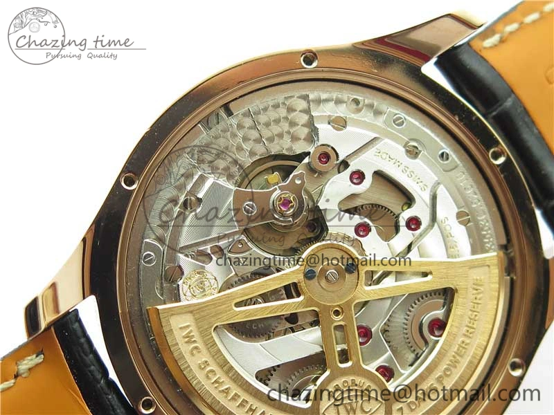 Portugieser Perpetual Calendar IW503302 RG V9F 1:1 Best Edition Gray Dial on Black Leather Strap A52615