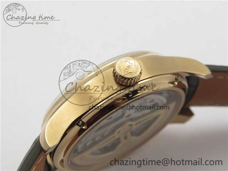 Portugieser Perpetual Calendar IW503302 RG V9F 1:1 Best Edition White Dial on Brown Leather Strap A52615