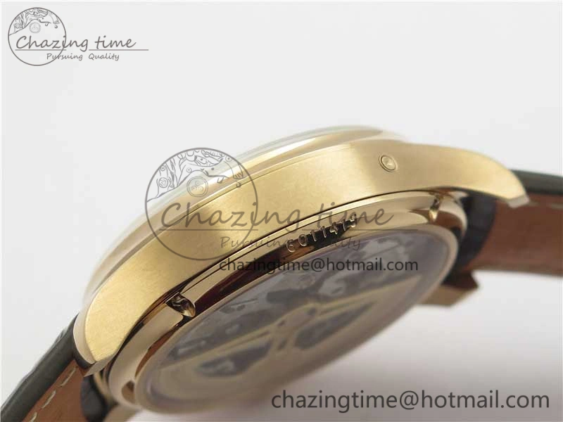 Portugieser Perpetual Calendar IW503302 RG V9F 1:1 Best Edition White Dial on Brown Leather Strap A52615