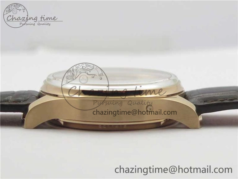 Portugieser Perpetual Calendar IW503302 RG V9F 1:1 Best Edition White Dial on Brown Leather Strap A52615