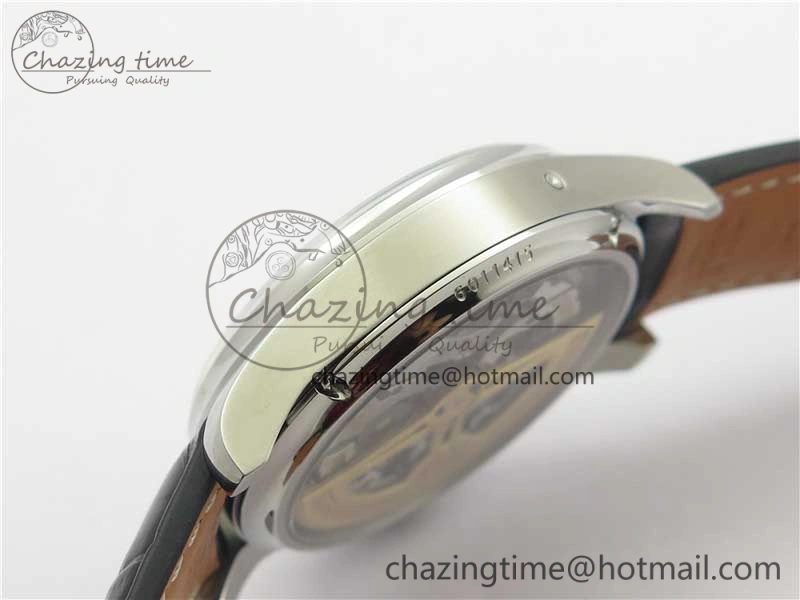 Portugieser Perpetual Calendar IW503406 V9F 1:1 Best Edition Silver Dial on Black Leather Strap A52615
