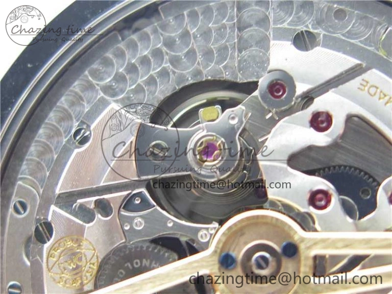 Portugieser Perpetual Calendar IW503406 V9F 1:1 Best Edition Silver Dial on Black Leather Strap A52615