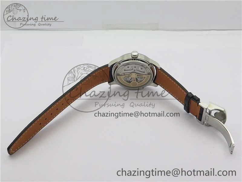 Portugieser Perpetual Calendar IW503406 V9F 1:1 Best Edition Silver Dial on Black Leather Strap A52615