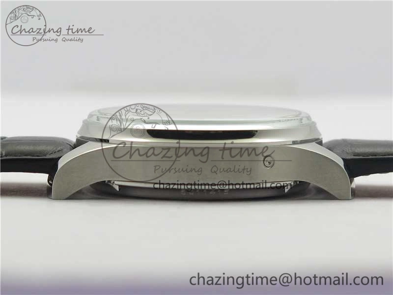 Portugieser Perpetual Calendar IW503406 V9F 1:1 Best Edition Silver Dial on Black Leather Strap A52615